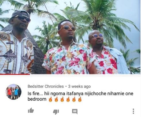 Bedsitter chronicles 3 weeks ago is fire. hii ngoma itafanya nijichoche nihamie