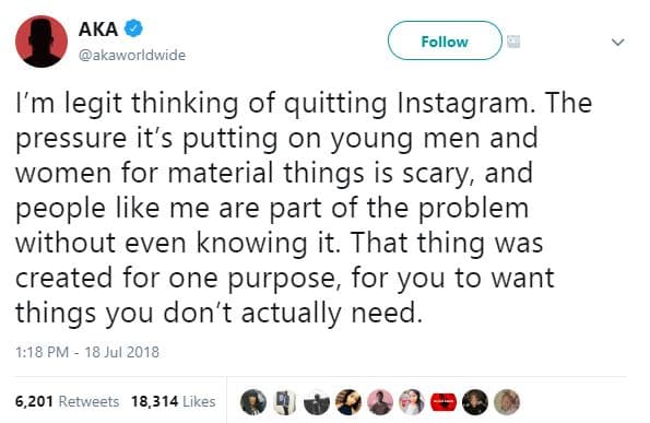 Aka akaworldwide follow im legit thinking of quitting instagram. the pressure it