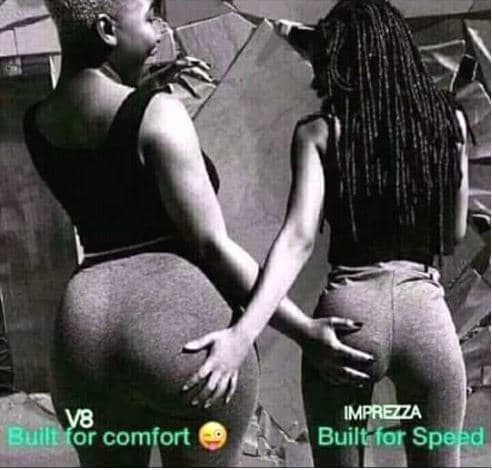 V8 imfrezza builtfor speed buileíor comfort