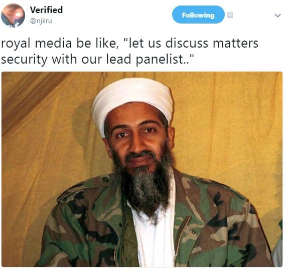 Verified njiiru following royal media be like let us discuss matters security wi