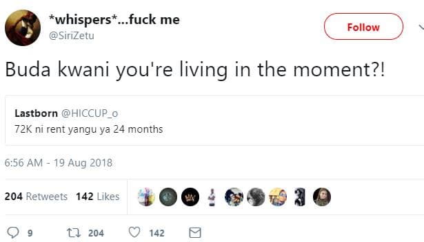 Whispers fuck me sirizetu follow buda kwani you're living in the moment?! lastbo