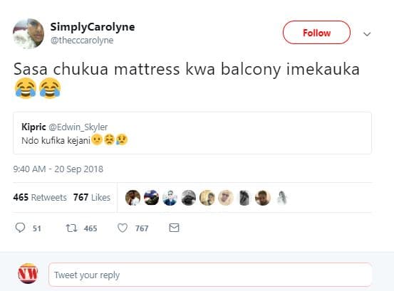 Simplycarolyne thecccarolyne follow sasa chukua mattress kwa balcony imekauka ki