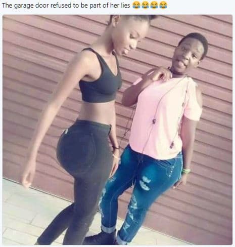 Tne garage coor refusec to be part of her lies