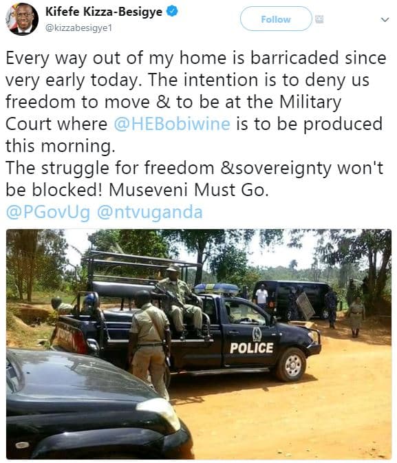 Kifefe kizzabesigye kizzabesigye1 follow every way out of my home is barricaded