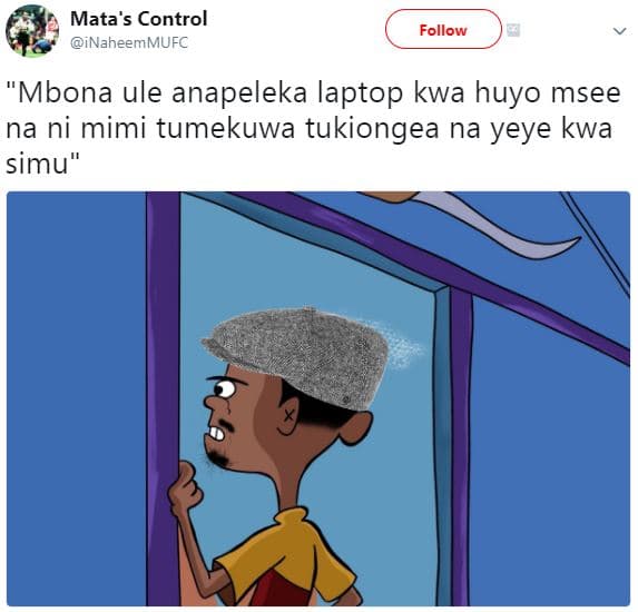 Mata's control inaheemmufc follow mbona ule anapeleka laptop kwa huyo msee na ni