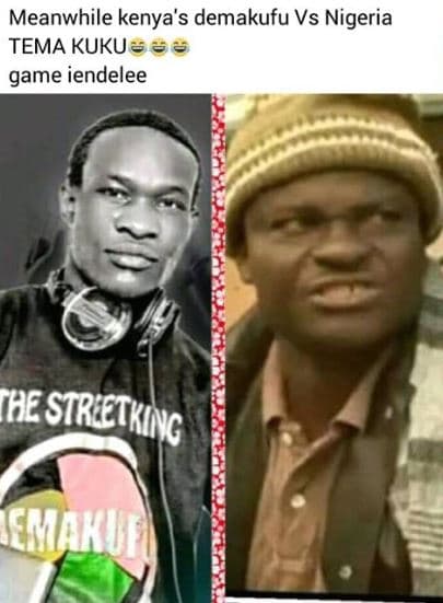 Meanwhile kenya's demakufu vs nigeria tema kukus ss game iendelee he siretkinc e