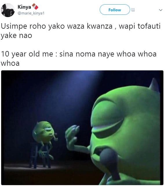 Kinya marie_kinyal follow usimpe roho yako waza kwanza wapi tofauti yake nao 10