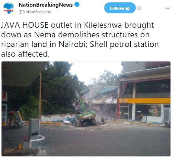 Nationbreakingnews nationbreaking following java house outlet in kileleshwa brou