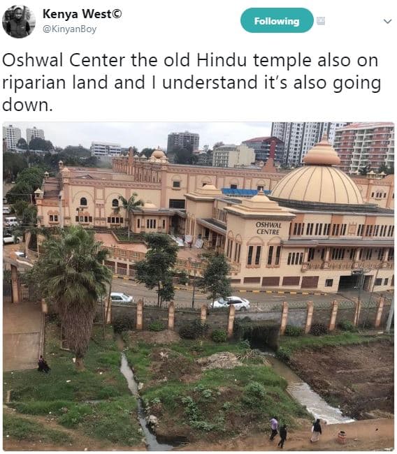 Kenya west kinyanboy following oshwal center the old hindu temple also on ripari