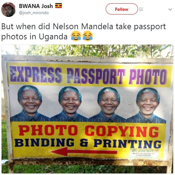 Bwana josh josh_mirondo follow but when did nelson mandela take passport photos