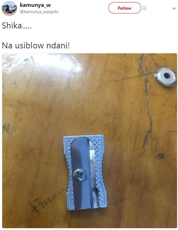 Kamunya kamunya_wanjohi follow shika. na usiblow ndani!