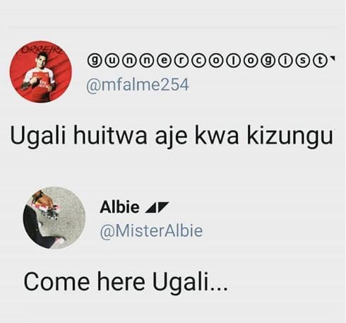 00 mfalme254 ugali huitwa aje kwa kizungu albie misteralbie come here ugali.