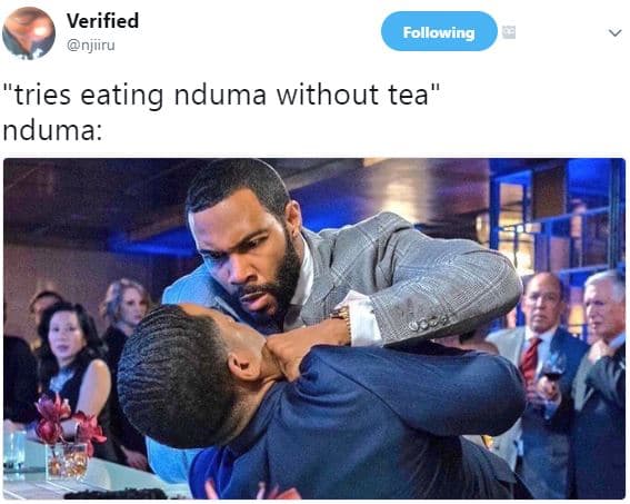 Verified njiiru following tries eating nduma without tea' nduma