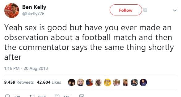 Ben kelly bkelly776 follow yeah sex is good but have you ever made an observatio