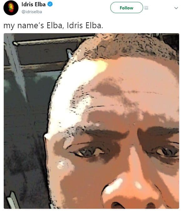 Idris elba idriselba follow my name's elba, idris elba.