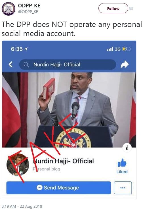 Odpp ke odpp_ke follow the dpp does not operate any personal social media accoun