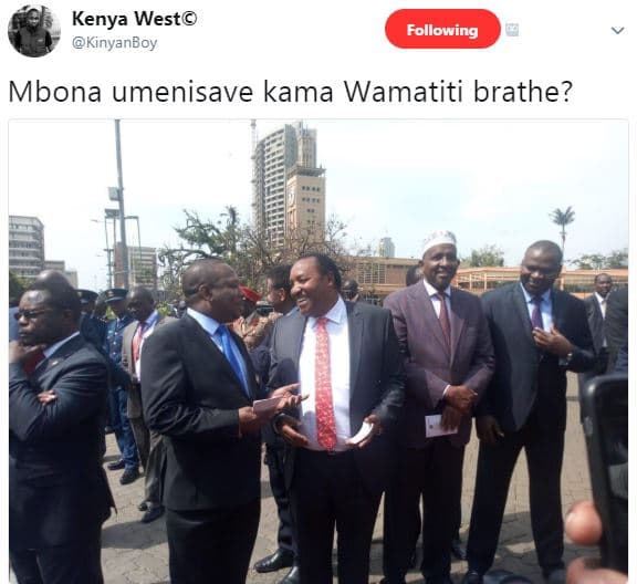 Kenya west kinyanboy following mbona umenisave kama wamatiti brathe?