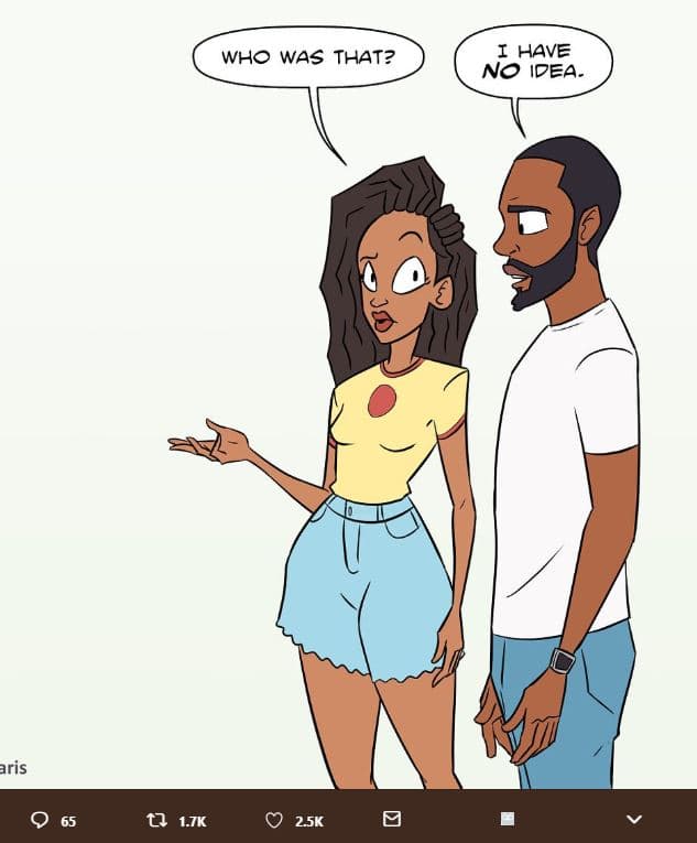 Who was that? i have no idea. ris q 65 0 !7k 0 25k 0