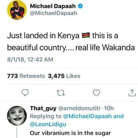 Michael dapaah michaeldapaah just landed in kenya this is a beautiful country re