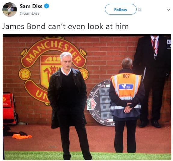 Sam diss samdiss follow james bond can't even look at him ?ncha 007 ca