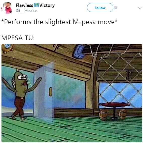 Flawless victory maurice follow performs the slightest mpesa move mpesa tu