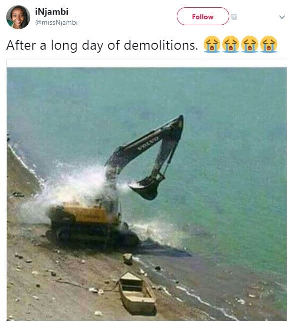 Injambi missnjambi follow after a long day of demolitions. fà fà fàè