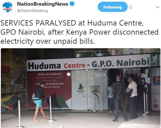 Nationbreakingnews nationbreaking following services paralysed at huduma centre