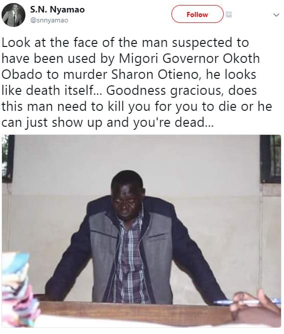 S.n. nyamao snnyamao follow look at the face of the man suspected to have been u