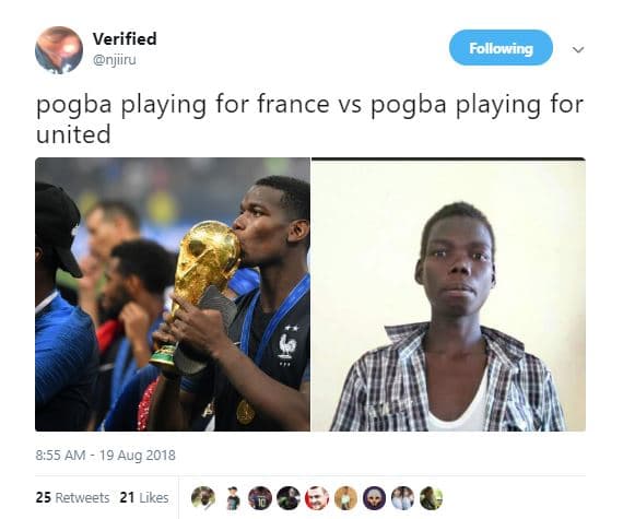 Verified njlru following pogba playing for france vs pogba playing for united 8.