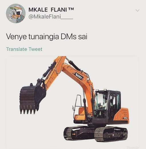 Mkale flani tm mkaleflani venye tunaingia dms sai translate tweet
