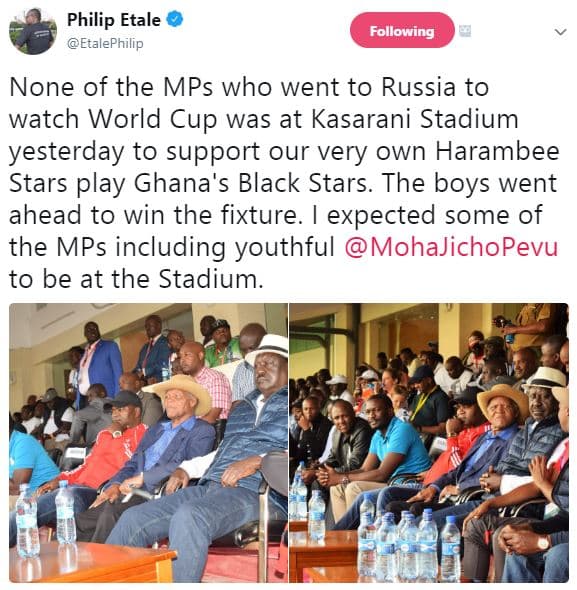 Philip etale etalephilip following none of the mps who went to russia to watch w