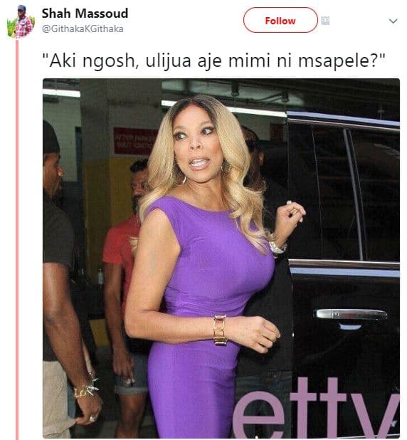 Shah massoud githakakgithaka follow aki ngosh ulijua aje mimi ni msapele? ettv