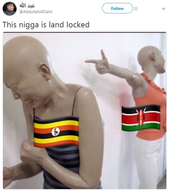 Ql uc abdullahia dahir follow this nigga is land locked