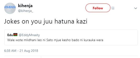 Kenia kihenja kihenja follow jokes on you juu hatuna kazi edu eddymnasty wa wote