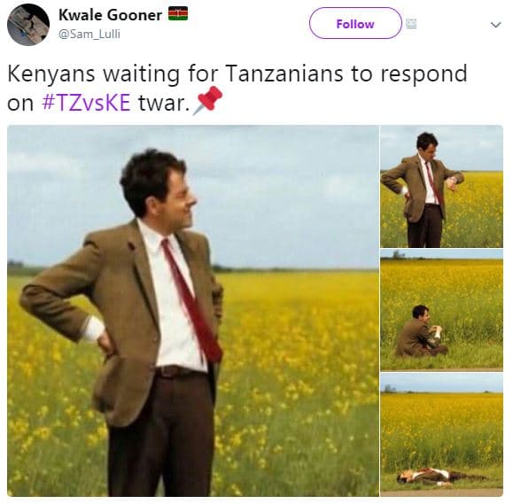 Kwale gooner sam_lulli follow kenyans waiting for tanzanians to respond on tzvsk