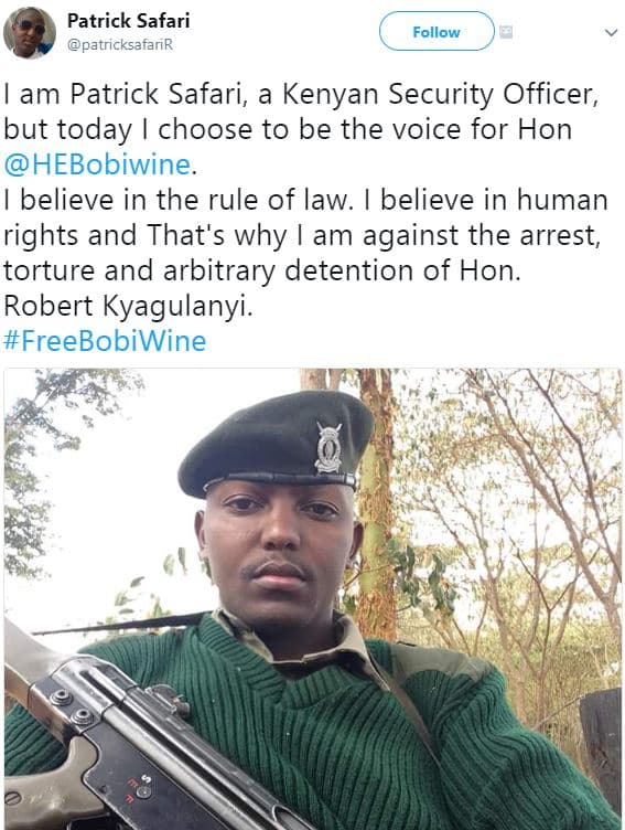 Patrick safari patricksafarir follow am patrick safari a kenyan security officer