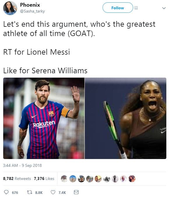 Phoenix sasha_tarky follow let's end this argument who's the greatest athlete of