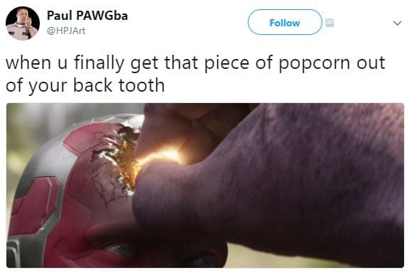 Paul pawgba hpjart follow when u finally get that piece of popcorn out of your b