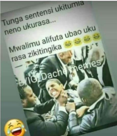 Ukitumia sentensi tunga ukurasa. neno ubao uku alifuta mwalimu zikitingika rasa