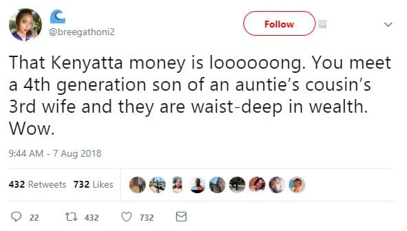 Breegathoniz follow that kenyatta money is loooooong. you meet a 4th generation