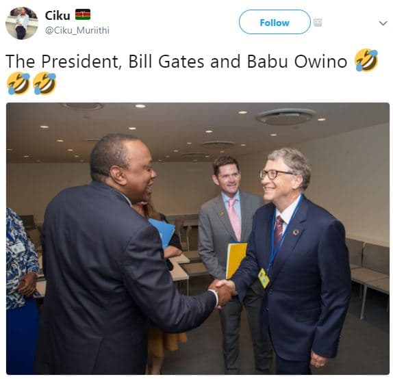 Ciku ciku_muriithi follow the president bill gates and babu owino 04