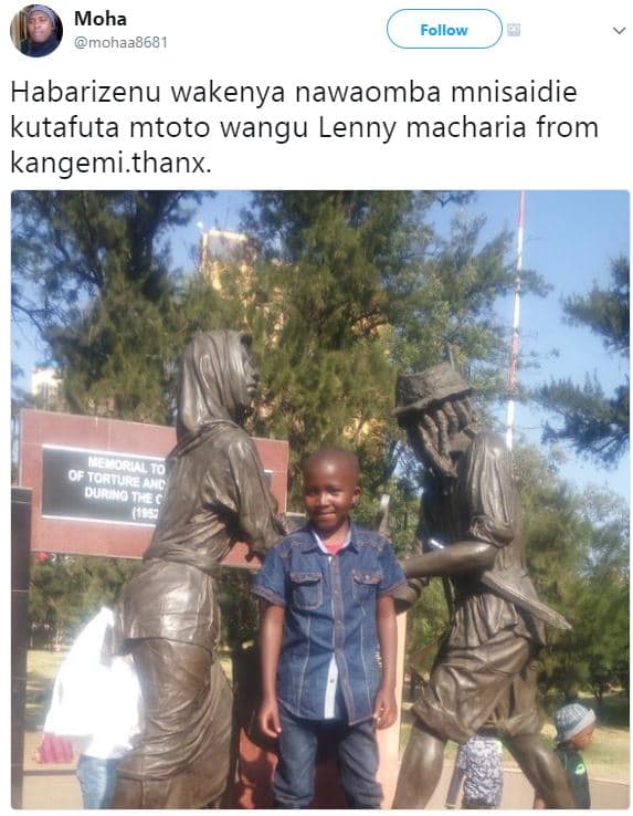 Moha mohaa8681 follow habarizenu wakenya nawaomba mnisaidie kutafuta mtoto wangu