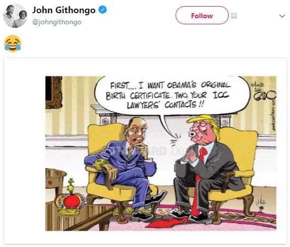 John githongo johngithongo follow fipst i want oeamas orginll birih certificate