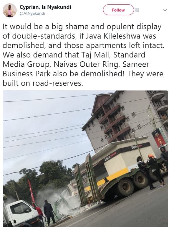 Cyprian, is nyakundi atnyakundi follow it would be a big shame and opulent displ