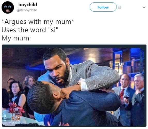 Boychild itsboychild follow argues with my mum uses the word si my mum
