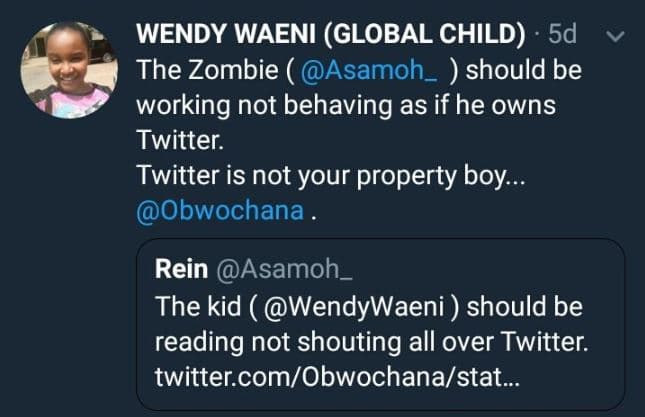 Wendy waeni global child 5d the zombie asamoh_ should be working not behaving as