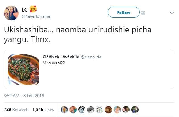 Lc 4everlorraine follow ukishashiba. naomba unirudishie picha yangu thnx. clôôh