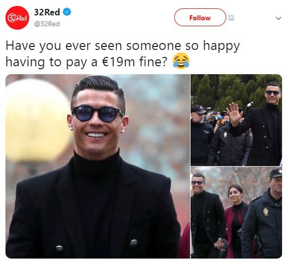 32red 32red follow have you ever seen someone so happy having to pay a 19m fine?