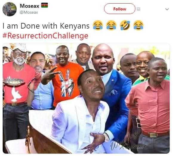 Moseax moseax follow am done with kenyans resurrectionchallenge