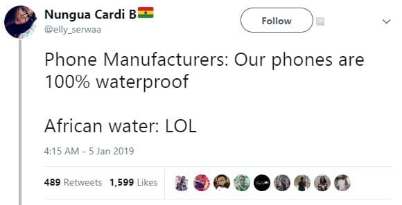 Nungua cardi b follow elly_senwvaa phone manufacturers our phones are 100 waterp